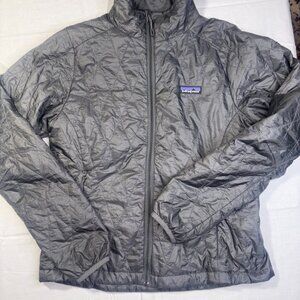 Patagonia Women's Nano Puff Jacket Forge Grey Magenta Lining B Corp Warm Small